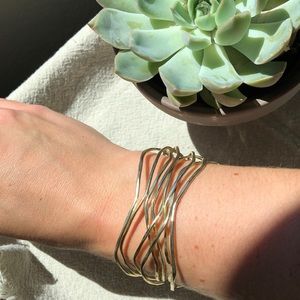 🍋 3/$25 ☀️Vintage Gold Arm Cuff Bracelet☀️